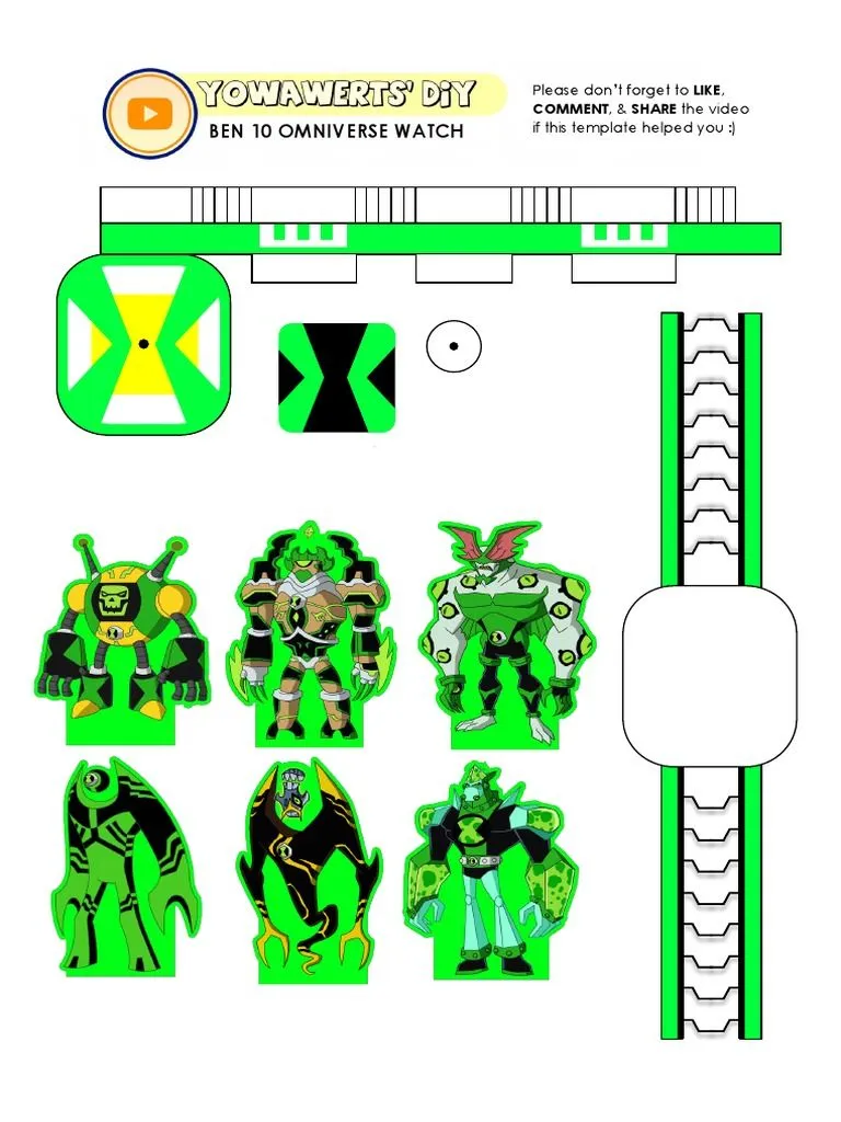 Ben 10 Omniverse Paper Craft | PDF