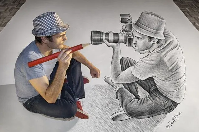 Ben Heine, el lápiz contra la cámara - dintelo.es