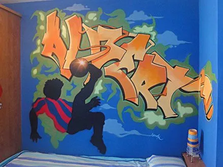 Berok Graffiti mural profesional en Barcelona: DECORACION GRAFFITI Berok Graffiti mural profesional en Barcelona: DECORACION GRAFFITI