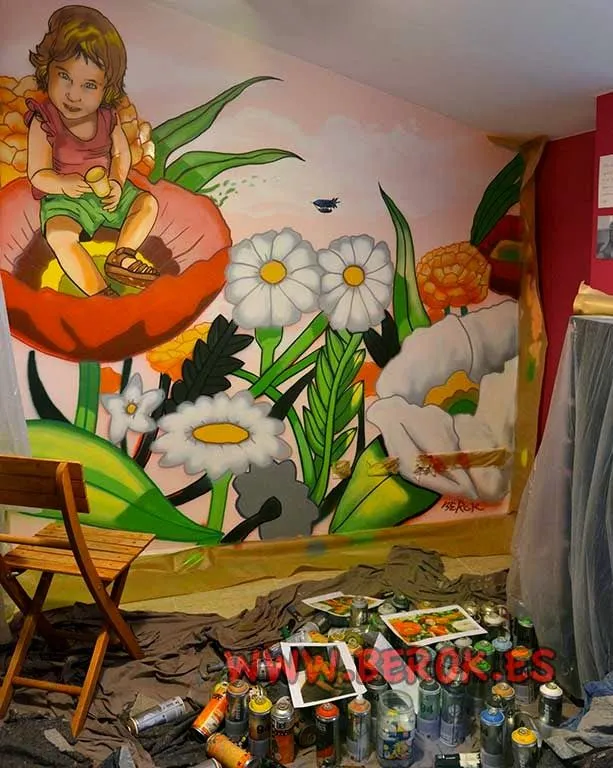 Berok Graffiti mural profesional en Barcelona: Graffiti para ...