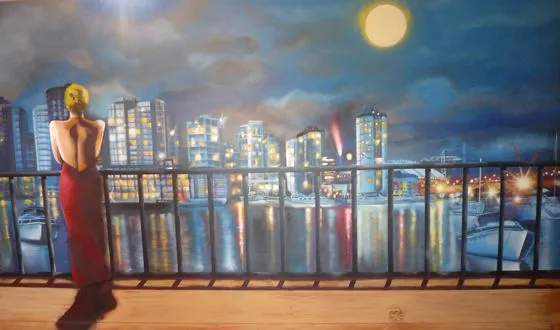 Berok Graffiti mural profesional en Barcelona: Mural paisajes para ... Berok Graffiti mural profesional en Barcelona: Mural paisajes para ...