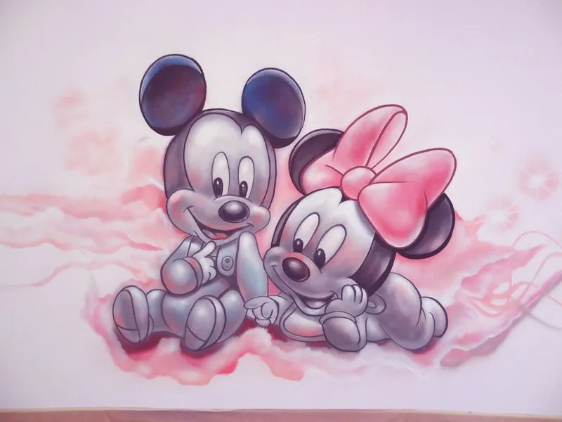 Berok Graffiti profesional: Habitación mickey bebé Berok Graffiti profesional: Habitación mickey bebé