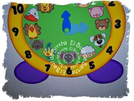 BERTHA MANUALIDADES *.:。✿: ReLoJ DiDÁcTiCo.. BERTHA MANUALIDADES *.:。✿: ReLoJ DiDÁcTiCo..