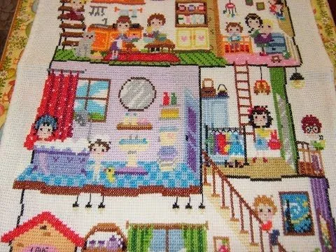 besos punto cruz | facilisimo.com