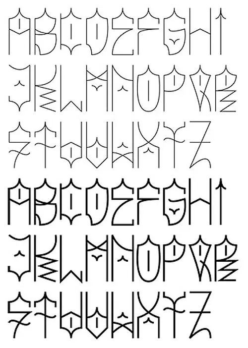 Best Graffiti World: Graffiti Alphabet Sketches AZ