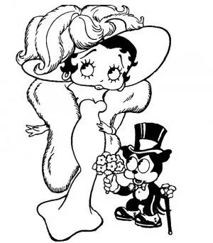 Betty Boop para colorear - Dibujos para Colorear pintar e imprimir