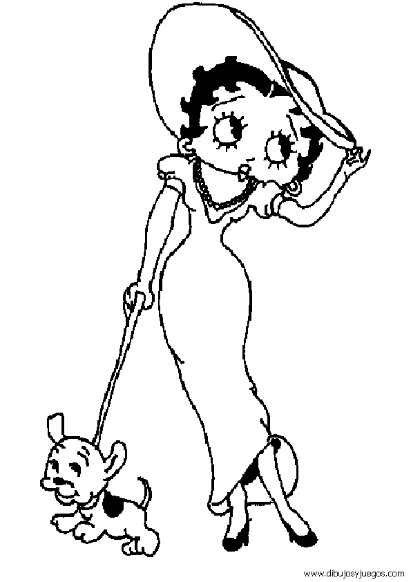 Dibujos colorear betty boop - Imagui