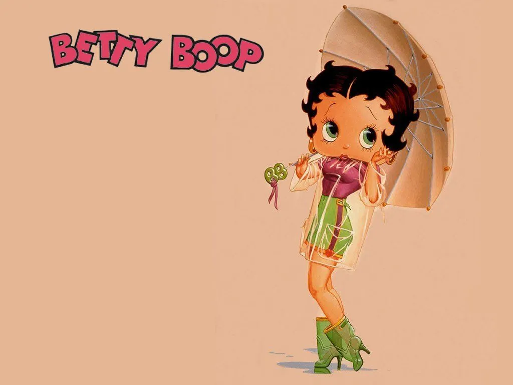Betty Boop Pictures Archive: Betty Boop umbrella wallpaper