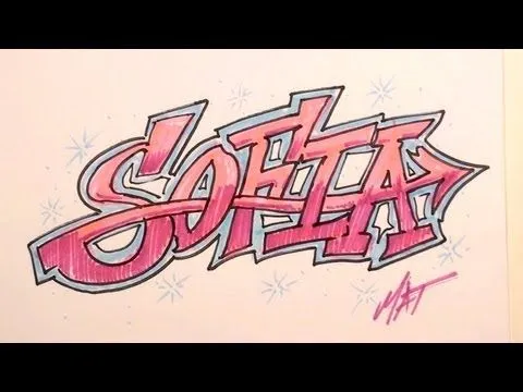 Graffiti Writing Sofia Name Design - #6 in 50 Names Promotion ... Graffiti Writing Sofia Name Design - #6 in 50 Names Promotion ...