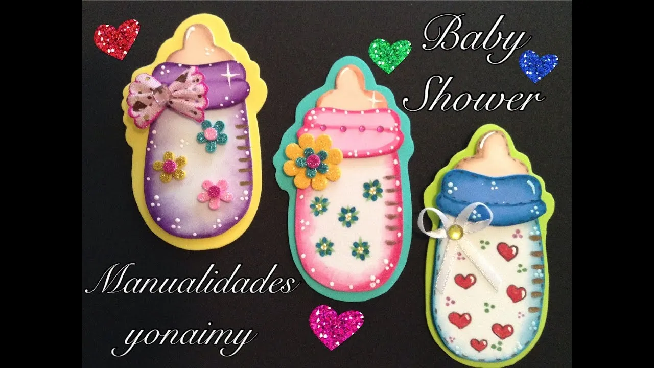 BIBERON O MAMILA PARA BABY SHOWER DE FOAMY O GOMA EVA - YouTube BIBERON O MAMILA PARA BABY SHOWER DE FOAMY O GOMA EVA - YouTube
