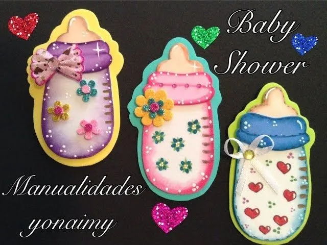 BIBERON O MAMILA PARA BABY SHOWER DE FOAMY O GOMA EVA - YouTube BIBERON O MAMILA PARA BABY SHOWER DE FOAMY O GOMA EVA - YouTube