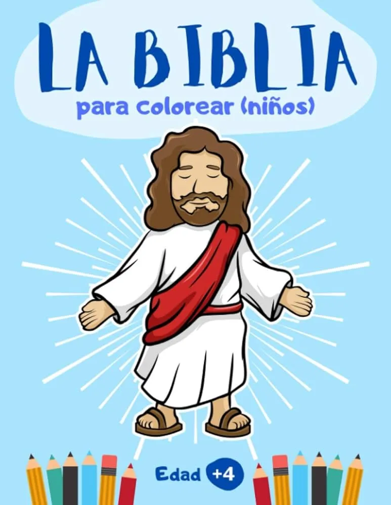 La Biblia para colorear (niños): 40 dibujos de la Biblia para colorear |  libro cristiano