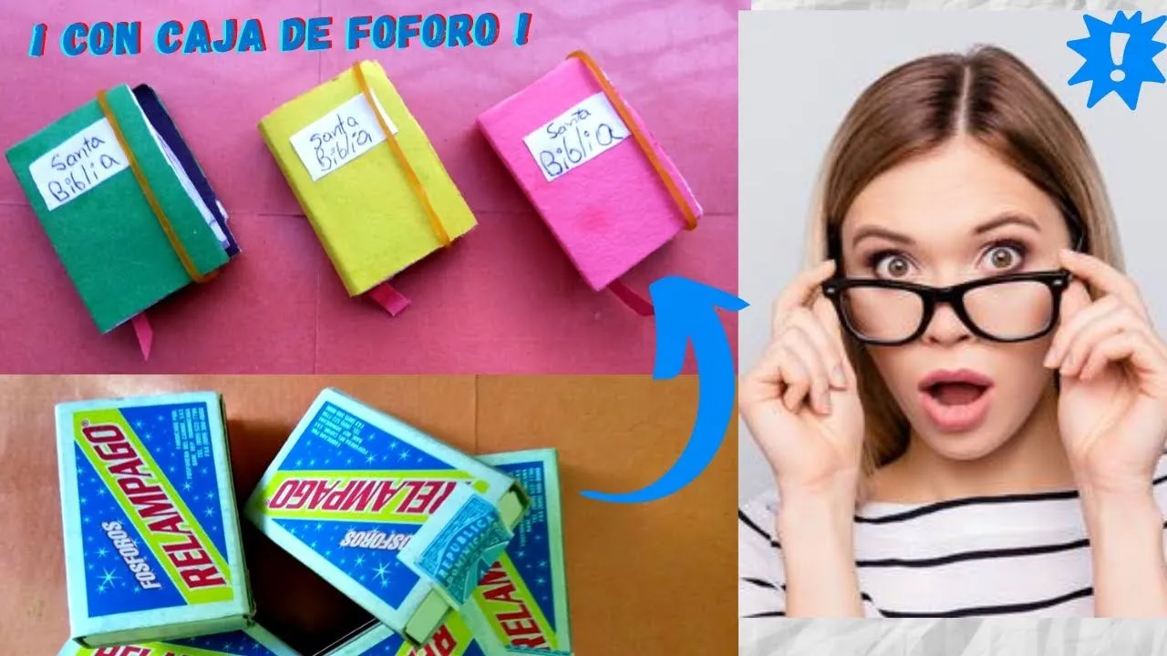 Como hacer una Biblia bien fácil/mini biblia /con caja de fosforo Como hacer una Biblia bien fácil/mini biblia /con caja de fosforo