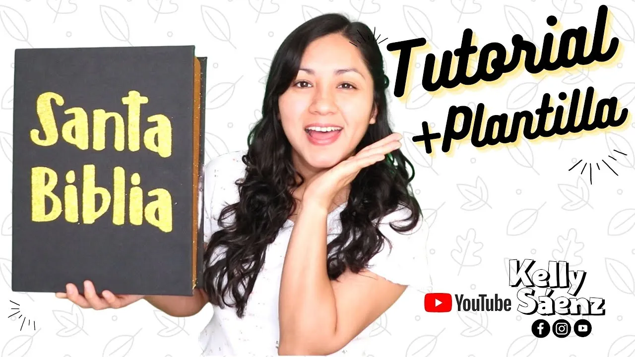 Cómo hacer una Biblia grande | Biblia caja porta visuales | Manualidades Bíblicas | Kelly Sáenz - YouTube Cómo hacer una Biblia grande | Biblia caja porta visuales | Manualidades Bíblicas | Kelly Sáenz - YouTube