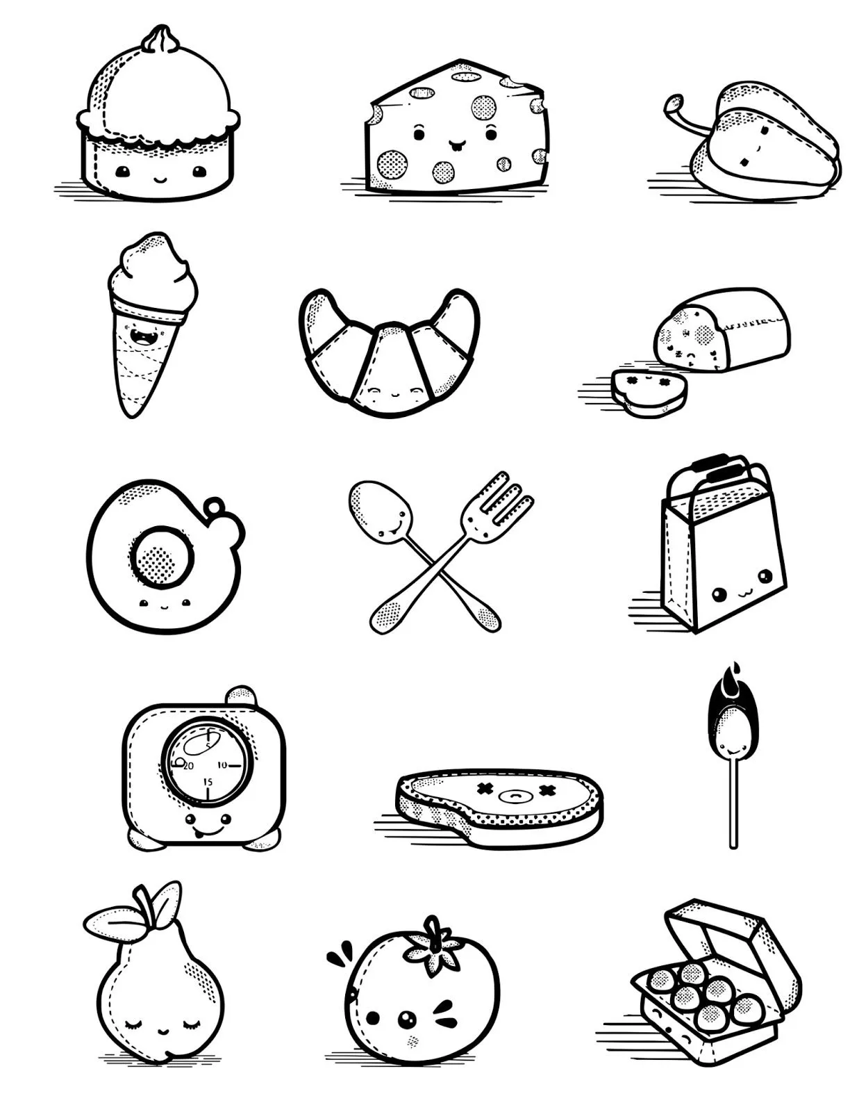 Biblia Ideas: Ilustraciones Dibujos Comida