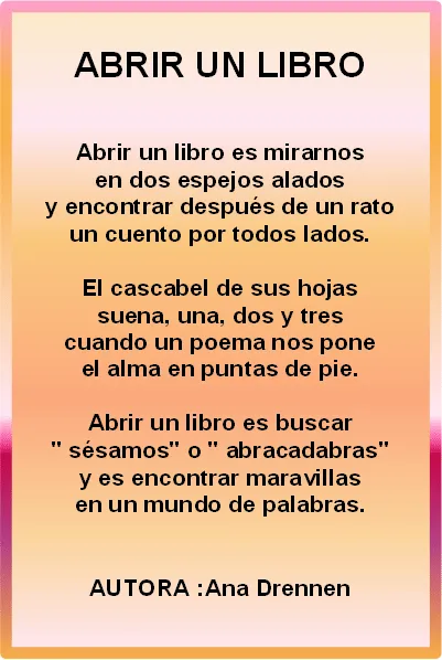 VERBO LEER: POESÍAS