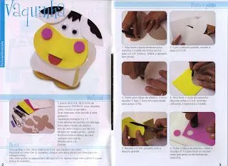 Bichinhos de EVA com moldes: leão, sapo, vaca, coelho, girafa e porco Bichinhos de EVA com moldes: leão, sapo, vaca, coelho, girafa e porco