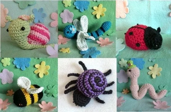 Bichos de amigurumi crochet patrones gusano por AmigurumiBarmy