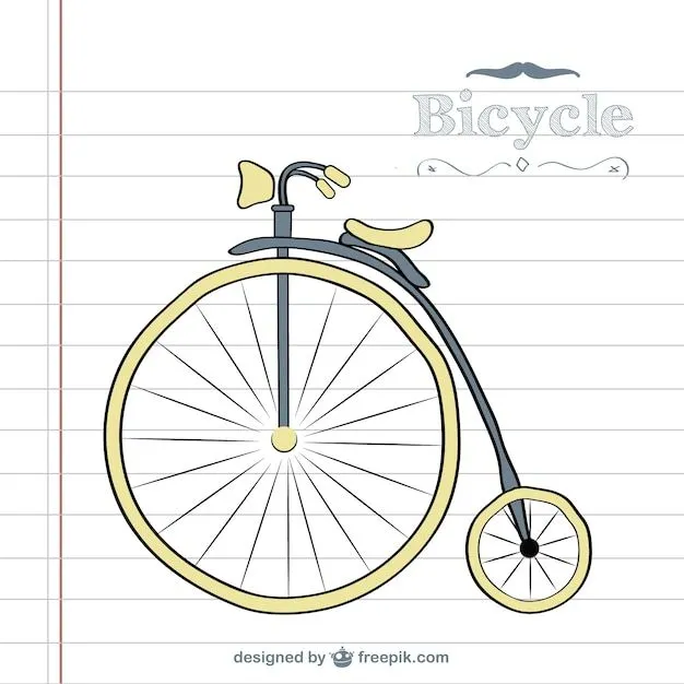 Dibujado a mano bicicleta en la pizarra | Descargar Vectores gratis Dibujado a mano bicicleta en la pizarra | Descargar Vectores gratis