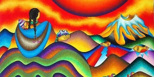 Arte indigena dibujos - Imagui