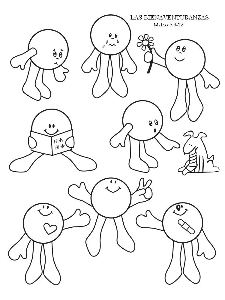 Las Bienaventuranzas para niños en dibujos - Imagui