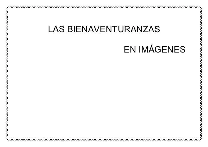 Las bienaventuranzas con su significado - Imagui