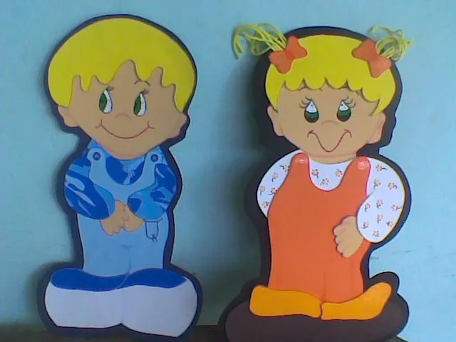 Foami escolar muñecos - Imagui