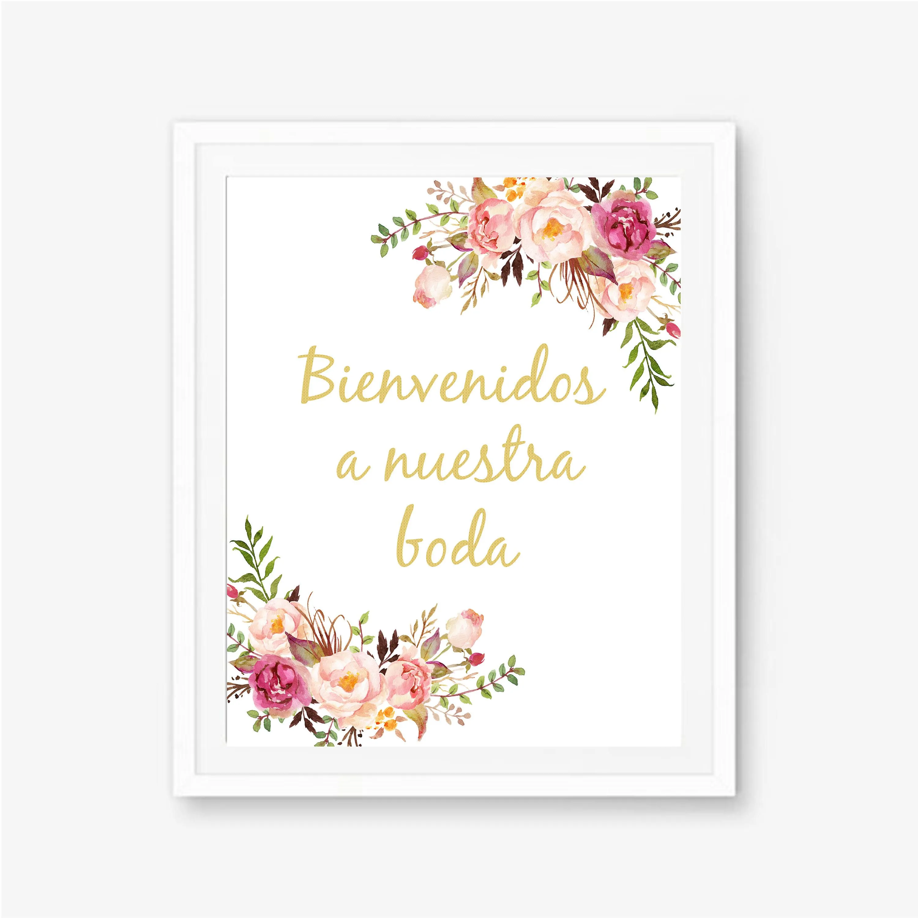 Bienvenidos nuestra boda española muestra señales - Etsy México Bienvenidos nuestra boda española muestra señales - Etsy México