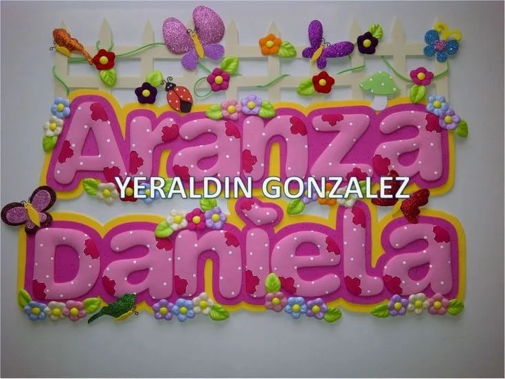 bienvenidos en foami para decorar un cuarto de niñas - Buscar con ... bienvenidos en foami para decorar un cuarto de niñas - Buscar con ...