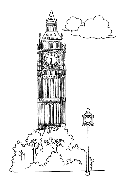 Dibujos del big ben para imprimir - Imagui