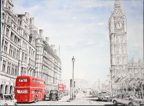 Big ben drawing | woodburning images | Pinterest