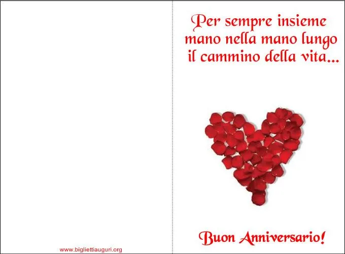 Biglietti Anniversario: bellissimi biglietti di Anniversario