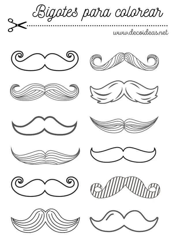 Bigotes para imprimir | Bigotes para colorear, Bigotes, Imprimir sobres Bigotes para imprimir | Bigotes para colorear, Bigotes, Imprimir sobres