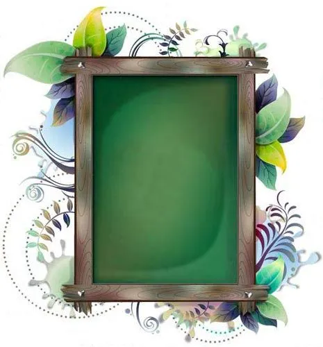 Billboard with floral frames design Billboard with floral frames design