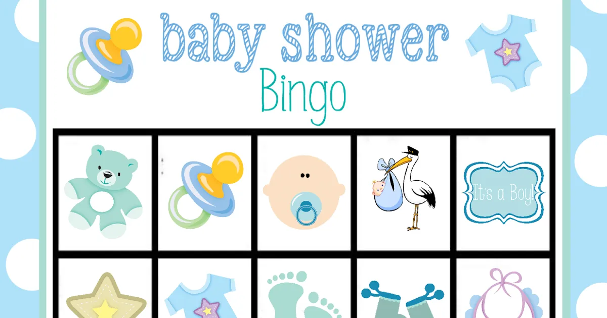 Bingo para Baby Shower de Niño, para Imprimir Gratis. - Oh My Bebé! Bingo para Baby Shower de Niño, para Imprimir Gratis. - Oh My Bebé!