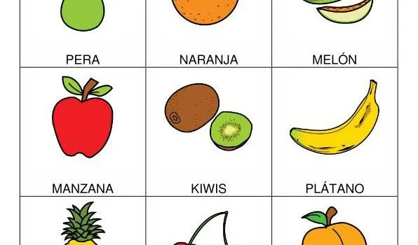 BINGO DE LAS FRUTAS - Orientación Andújar - Recursos Educativos