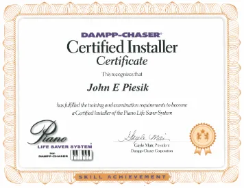 Biography - Piesik Piano Service - Piano Tuning & Repair Biography - Piesik Piano Service - Piano Tuning & Repair