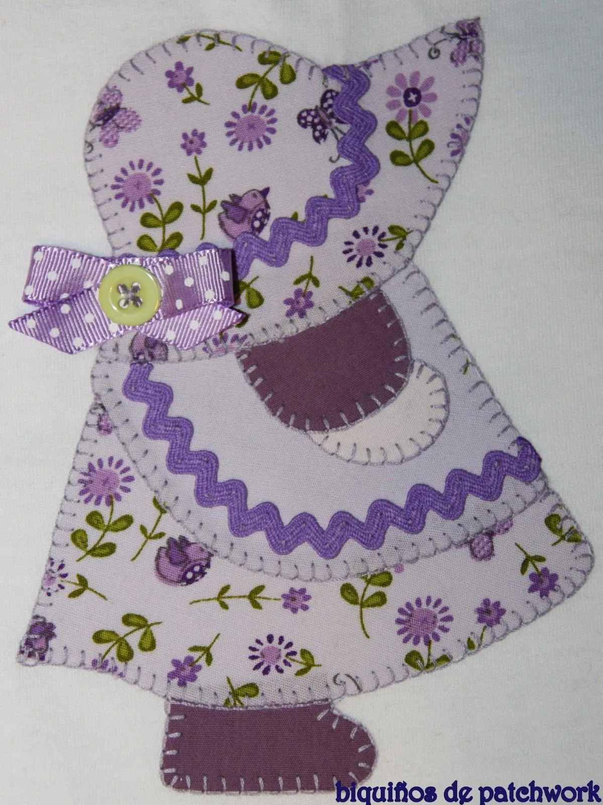 Biquiños de patchwork: MUÑECA SUE SUMBONNET PATCHWORK