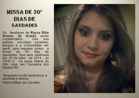Bira Viegas: CARNAÚBA DOS DANTAS- RN: CONVITE DE MISSA DE 30 DIAS ...