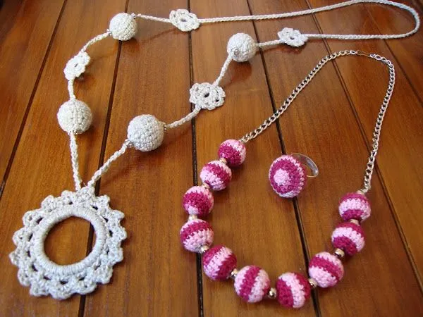 bisuteria crochet | Aprender manualidades es facilisimo. bisuteria crochet | Aprender manualidades es facilisimo.