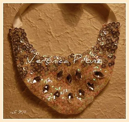 Bisuteria pensada para ti.: Collares bordados Bisuteria pensada para ti.: Collares bordados