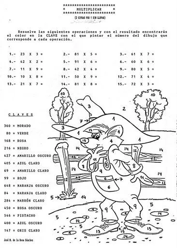 Multiplicaciones de dos cifras - Imagui