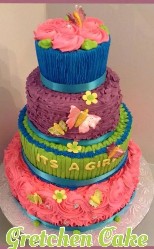 Bizcocho Baby Shower Mariposas | Mis Creaciones | Pinterest | Baby ... Bizcocho Baby Shower Mariposas | Mis Creaciones | Pinterest | Baby ...