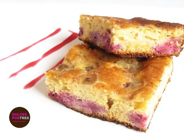 Bizcocho de Plátanos, Manzana y Frambuesas - Dulcespostres.com Bizcocho de Plátanos, Manzana y Frambuesas - Dulcespostres.com
