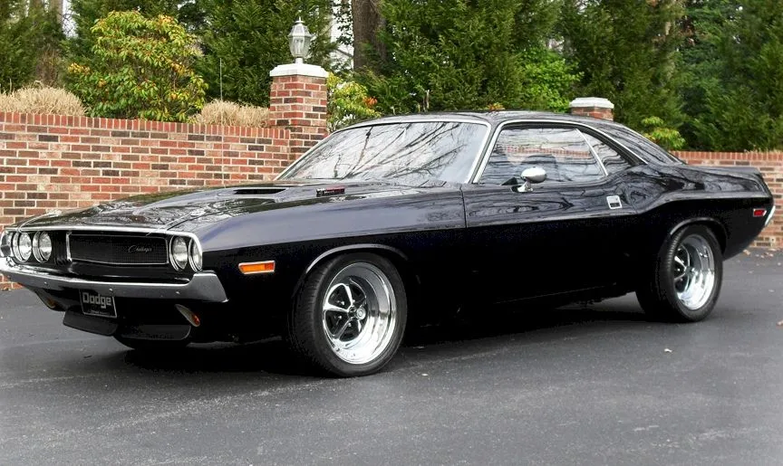 Black 1970 Chrysler Challenger - Paint Cross Reference