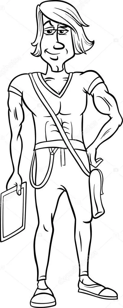 Black and white handsome man cartoon — Vector stock © izakowski ...