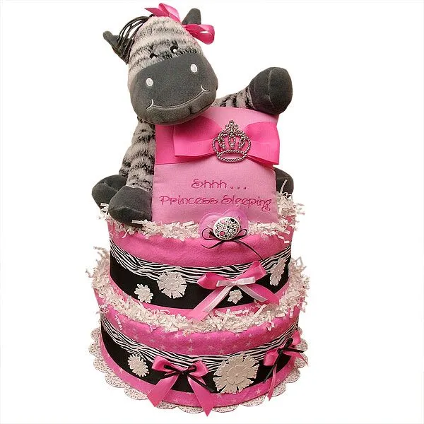 Black, White and Hot Pink Zebra Diaper Cake - $115.00 : Diaper ... Black, White and Hot Pink Zebra Diaper Cake - $115.00 : Diaper ...