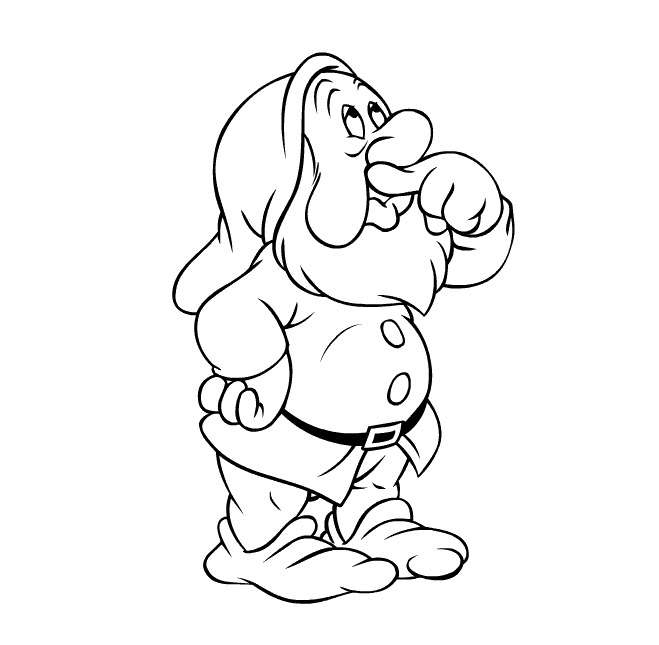 Blanca Nieves Para Colorear