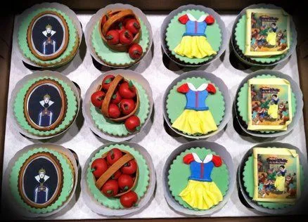 Blanca nieves Cupcakes | Cupcakes | Pinterest