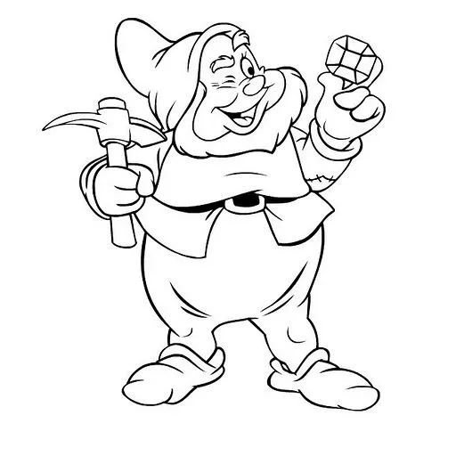BLANCANIEVES Y LOS SIETE ENANITOS PARA COLOREAR. BLANCANIEVES Y LOS SIETE ENANITOS PARA COLOREAR.